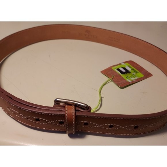 ETRO Cowboy Leather Belt ~ 80/32 NWT main image 5